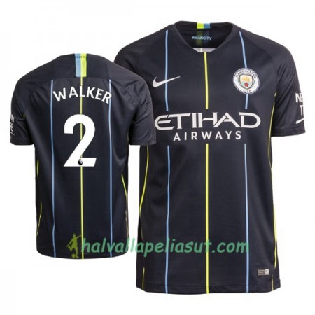 Jalkapallo Pelipaidat Manchester City Walker 2 Vieraspaita 2018-2019 Lyhythihainen